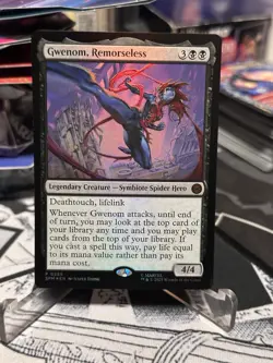 🔥 MTG - Gwenom, Remorseless - 0286 Foil Promo Marvel's Spider-Man NM 🔥 - Image 1