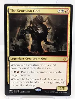 x1 MTG Magic the Gathering The Scorpion God (146/257) Hour of Devastation LP+ - Image 1