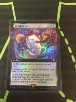 MTG Magic The Gathering Herald’s Horn Foil Borderless Promo Final Fantasy - Image 1