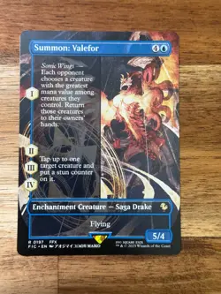 Final Fantasy Summon: Valefor Borderless Magic MTG non foil FIC197 - Image 1