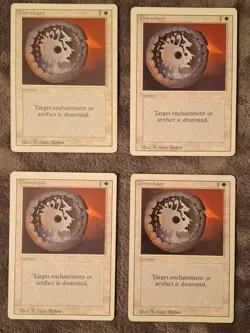 MTG - Revised - Disenchant (x4) - LP/NM - Magic The Gathering beautiful cards - Image 1