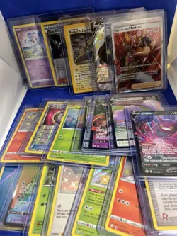 Pokemon Lot of 400+ Cards 50 Toploaded 3 Slabs Pikachu Hidden Fates Celebrations - Image 5