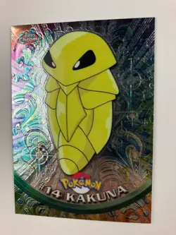 2000 Pokemon Topps Chrome Series 1 - #14 KAKUNA - Chrome Foil Holo RARE (MINT) - Image 1