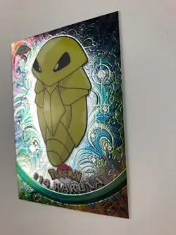2000 Pokemon Topps Chrome Series 1 - #14 KAKUNA - Chrome Foil Holo RARE (MINT) - Image 3
