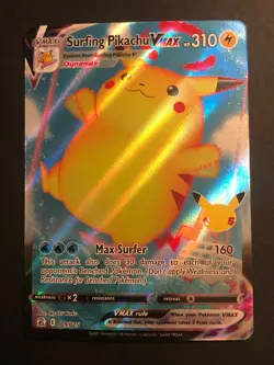 Surfing Pikachu VMAX - 009/025 - Pokemon Celebrations Sword Shield Rare Card NM - Image 1
