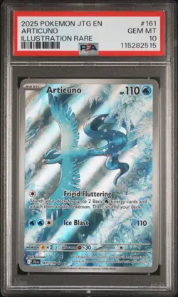 2025 Pokemon Journey Together Articuno 161/159 PSA 10 Gem Mint Illustration Rare - Image 1