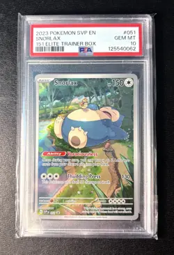 Snorlax 051 Pokemon SVP 151 ETB Promo PSA 10 GEM MINT - Image 2