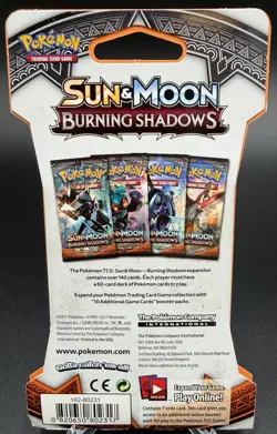 Pokemon TCG Sleeved Sun & Moon Burning Shadows Booster Pack (Factory Sealed) 820650802317 - Image 2