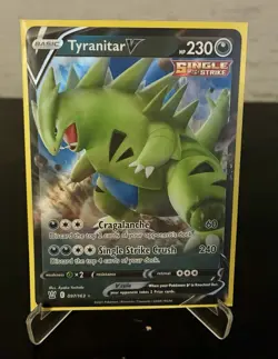 Tyranitar V 2021 Pokemon TCG Sword & Shield Battle Styles #97 FA Ultra Rare - Image 1