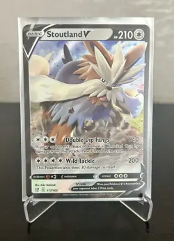 2021 Pokemon TCG Stoutland V 117/163 Battle Styles Sword & Shield Ultra Rare - Image 1