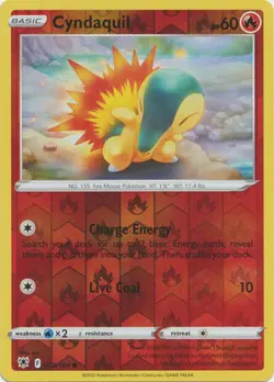 CYNDAQUIL 023/189 ASTRAL RADIANCE POKEMON (REVERSE HOLO, NM) - Image 1