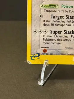 Zangoose 14/100 Holo Rare Ex Sandstorm Pokemon 6953 MP/HP - Image 4