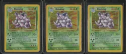 1999 Pokemon Base Set (LOT x3) NIDOKING #11/102 Holo Foil Rare HEAVY PLAY BW6 - Image 1