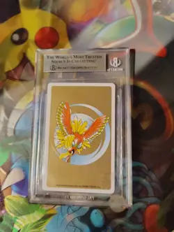 Pokemon Zubat 8 of Clubs Gold Ho-oh Back Poker Deck #41 Beckett 9 - Image 2