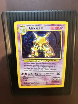 Alakazam 1/102 Base Set Unlimited (1999) Holo Rare Vintage WOTC Pokemon TCG - LP - Image 1