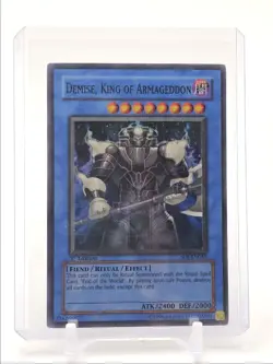 DEMISE, KING OF ARMAGEDDON 2007 YU-G-OH SHADOW INFINITY SUPER RARE A Q1475 - Image 1
