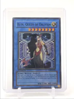 RUIN, QUEEN OF OBLIVION 2007 YU-G-OH SHADOW OF INFINITY SUPER RARE A Q1475 - Image 1