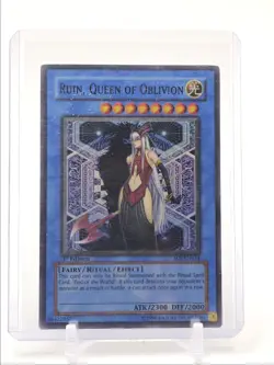 RUIN, QUEEN OF OBLIVION 2007 YU-G-OH SHADOW OF INFINITY SUPER RARE Q1475 - Image 1