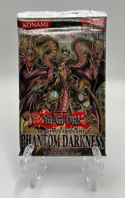 (701030) YUGIOH PHANTOM DARKNESS Unlimited Edition Sealed BOOSTER PACK - Image 1