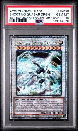 PSA 10 Shooting Quasar Dragon RA04-EN158 QCR 1st Edition *4326 Yugioh - Image 1
