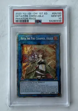 Yugioh PSA 10 Hiita + Dharc Charmer 1st Edition Starlight Rare Gem Mint x2 - Image 2