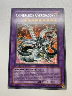 Yugioh Chimeratech Overdragon 1st Edition Rare DP04-EN013 HP - Image 1