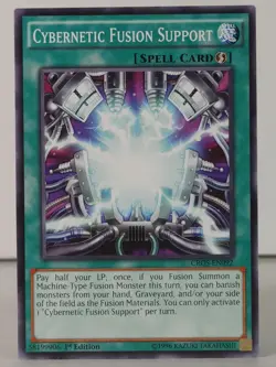 Cybernetic Fusion Support - YUGIOH CROS EN092 - Rare - 1st ed - NM - A - Image 1