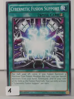Cybernetic Fusion Support - YUGIOH CROS EN092 - Rare - 1st ed - NM - A - Image 5