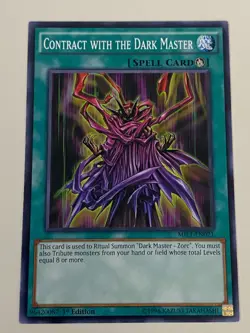 Yugioh - Dark Master Zorc Contract Master Ritual Set 1st LP - Plus Free Holo - Image 3