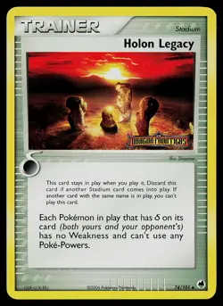 Pokemon Card - Holon Legacy Dragon Frontiers Stamped 74/101 Reverse Holo - Image 1