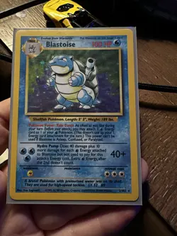 Pokemon Blastoise English Holo Card 2/102 1999 Base Set, Unlimited Rare, CGC 6 - Image 2