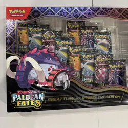Pokemon Paldean Fates Great Tusk Iron Treads EX Premium Collection Trading Cards - Image 2