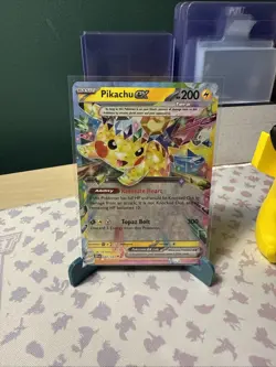 Pikachu EX Holo Ultra Rare Card 057/191 SV08 Surging Sparks M/Nm Condition - Image 1