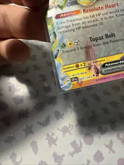 Pikachu EX Holo Ultra Rare Card 057/191 SV08 Surging Sparks M/Nm Condition - Image 3
