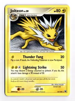 Jolteon 23/100 Regular Rare Majestic Dawn Pokemon Regular Card TCG LP - Image 1