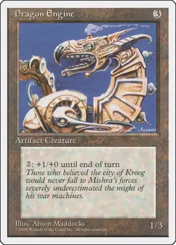 Dragon Engine R Fourth Edition MTG Magic the Gathering Card NM - Image 1
