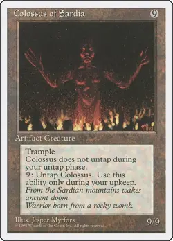 Colossus of Sardia R Fourth Edition MTG Magic the Gathering Card NM - Image 1