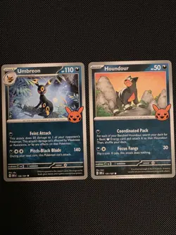 Obsidian Flames Trick Or Trade Pokemon Cards Umbreon And Houndour - Image 1