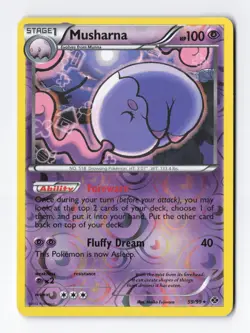 Musharna 59/99 Reverse Holo Foil Rare BW Next Destinies Pokemon Card TCG MP - Image 1