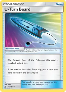 U-Turn Board 211/236 Unified Minds Pokemon Card LP - Image 1