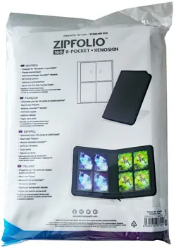 Ultimate Guard White 8-Pocket Zipfolio 160 Card Binder Storage Album Xenoskin - Image 2