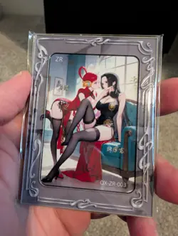 One Piece CCG Boa Hancock Uta Metal Card ZR Qixing QX-ZR-003 - Image 1