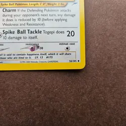 Togepi 56/105 Pokemon Neo Destiny Card - MP - Image 5