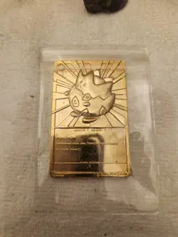 1999 Togepi Pokemon 24K Gold Plated Trading Card Limited Edition Burger King - Image 3