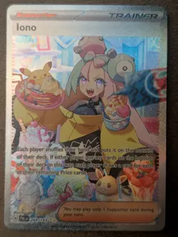 Iono 269/193 Sv02: Paldea Evolved Pokemon SIR Holo Card English NM - Image 1