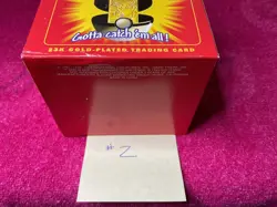 1999 Pokemon 23k Gold Plated Pikachu Card Burger King Ball Is Factory Sealed - Image 3