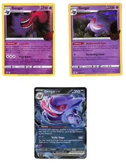 3-Card Gengar Bundle - Holo Lot - Rare & Holo Cards w/ Gengar ex - Pokemon TCG - Image 1