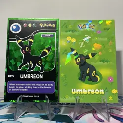2 Cracked Ice Holos Different Database Sets UMBREON Non-TCG POKEMON CARDS - Image 1