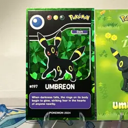 2 Cracked Ice Holos Different Database Sets UMBREON Non-TCG POKEMON CARDS - Image 2