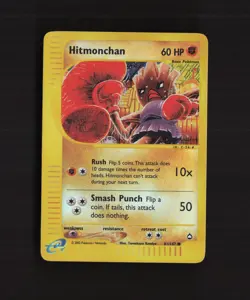 Hitmonchan 81/147 E-Reader Aquapolis Reverse Holo Pokemon Card LP - Image 1